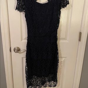 Blue lace dress